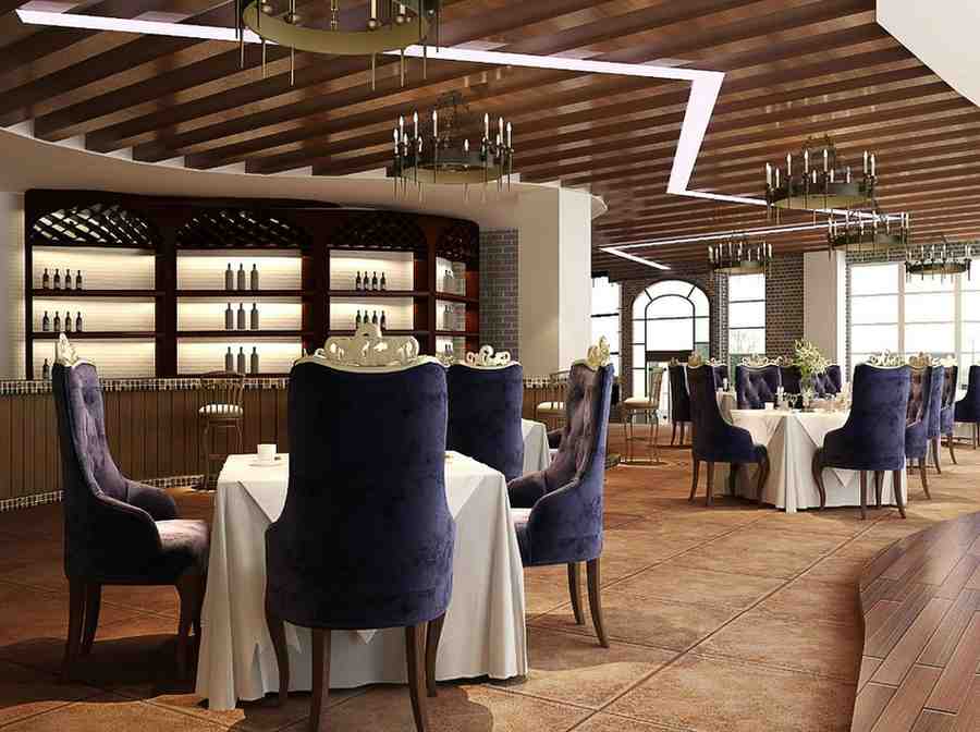 Fine dining restaurant interior with luxury seating and elegant decor for premium restaurant marketing strategy